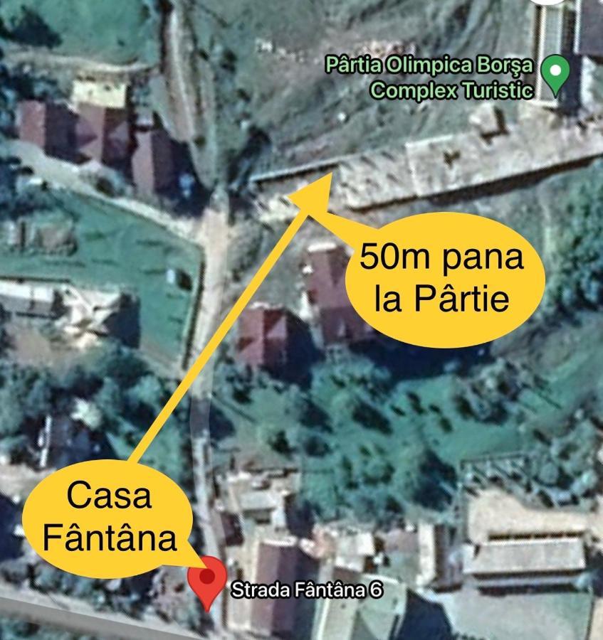 Вілла Casa Fantana - La Poalele Muntilor -50 De Metri De Partia Olimpica Statjunea Borsa Екстер'єр фото